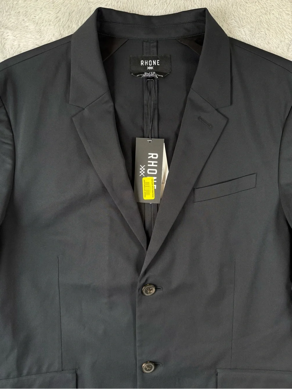 NWT Rhone Commuter Flex Knit Performance Blazer Black Slim Fit Men’s XL